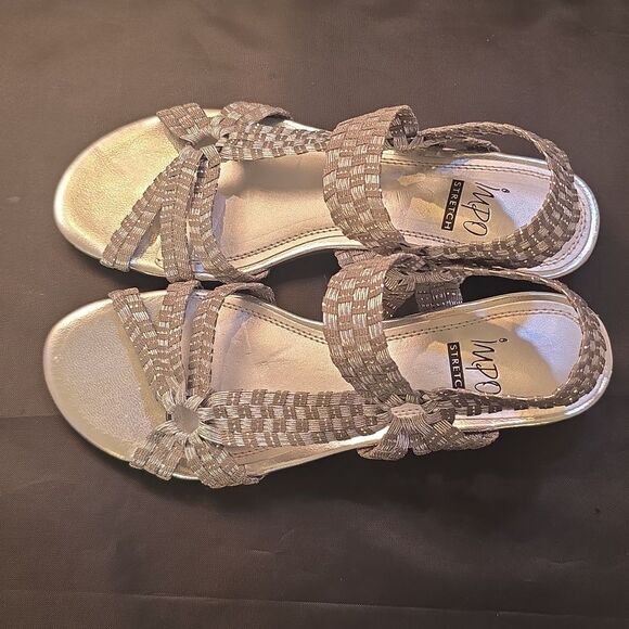 BRAND NEW IMPORT STRETCH REMEDY OPEN TOE MULTI-STRAP ESPADRILLE SANDAL - Picture 5 of 14